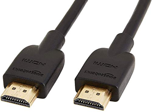 Amazon Basics HDMI Cable, 2-Pack, 3ft, 4K@60Hz, High-Speed 4K HDMI 2.0 Cord for Blu-ray, Ethernet, 2160p, 48 bit, Compatible with TV/PS5/Xbox/Roku, Black