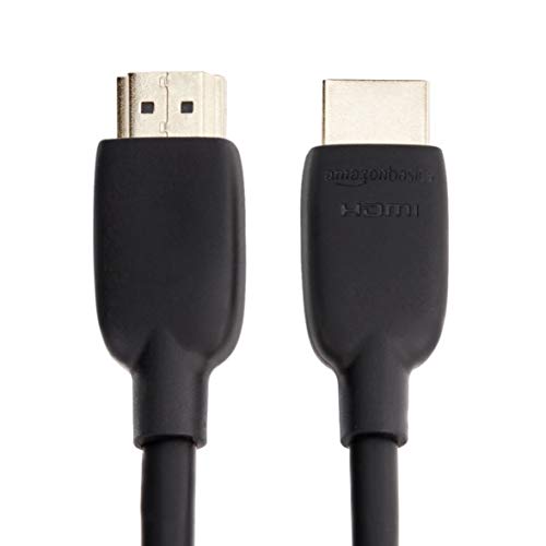 Amazon Basics HDMI Cable, 6 Feet, HDMI 2.1 to HDMI Cable (48Gbps), 8K@60Hz 4K@120Hz Certified Ultra High Speed, Black, Compatible with PS5/Xbox/TV/Monitor