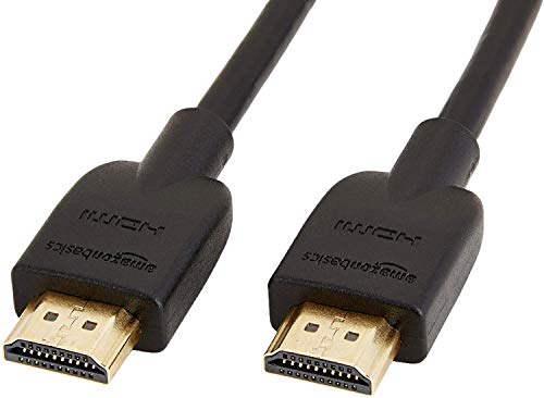 Amazon Basics High-Speed 4K Ultra HD HDMI 2.0 Cable/Cord, 6 feet, 1-Pack, Case of 84, 18 Gbps, 60 Hz, 2160p, 48 bit, Male-to-Male, Ethernet Ready, 3D, Black
