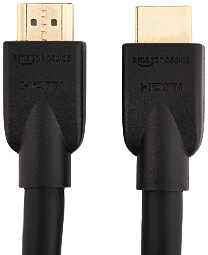 Amazon Basics High-Speed 4K Ultra HD HDMI 2.0 Cable/Cord, 15 feet, 1-Pack, Case of 28, 18 Gbps, 60 Hz, 2160p, 48 bit, Male-to-Male, Ethernet Ready, 3D, Black