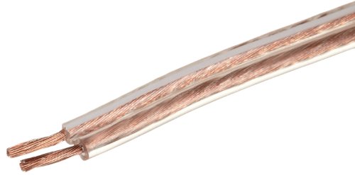 Amazon Basics Speaker Cable, Easy Assembly, 16-Gauge, Bronze, 100 ft