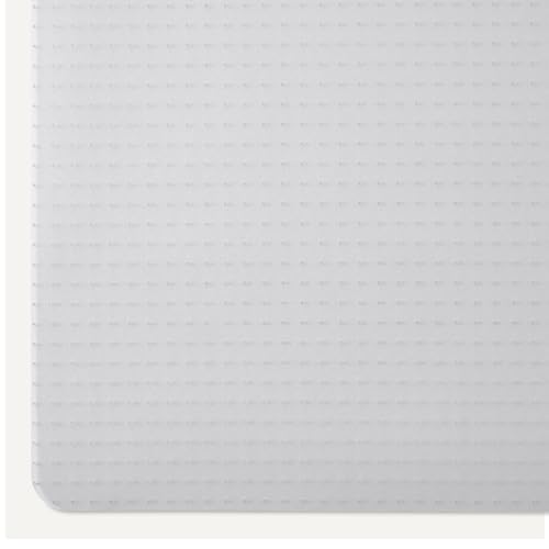 Amazon Basics Office Chair Mat for Low Pile Carpeted Floors, Clear Plastic with Studded Grips, 46" x 60", for Home or Office view 3
