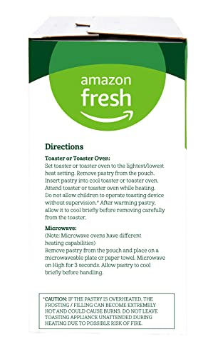 Amazon Fresh - Toaster Pastries Variety Pack (Strawberry, Blueberry, Cherry), Packing May Vary