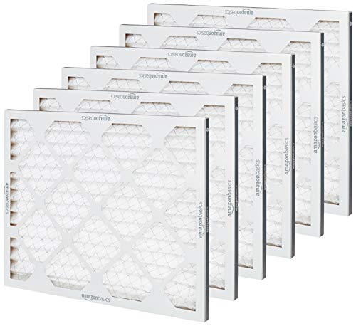 Amazon Basics 16x20x1 Air Filter 6-Pack, MERV 8 AC Furnace Filters, Allergy Control, Removes Dust, Lint and Pollen, Electrostatic (Actual Size: 15.75" x 19.75" x 0.75") view 3