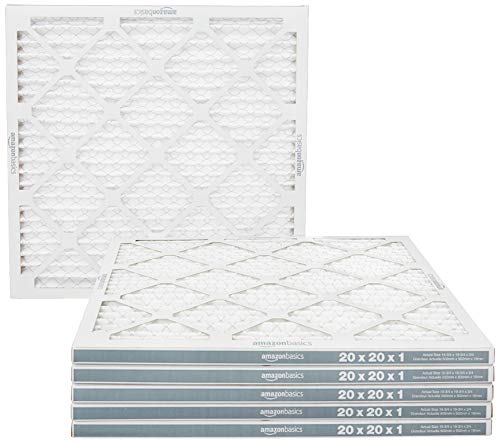 Amazon Basics 20x20x1 Air Filter 6 Pack, MERV 11 AC Furnace Filters (Actual Size: 19.75 x 19.75 x .75)