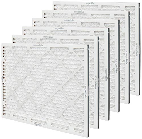 Amazon Basics 20x25x1 Air Filter 6-Pack, MERV 11 AC Furnace Filters, Dust, Pet, Allergy Control, Electrostatic, Removes Lint (Actual Size: 19.75" x 24.75" x 0.75") view 3