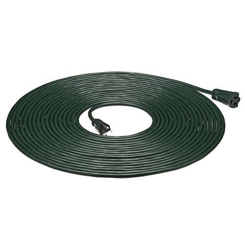 Amazon Basics 50-foot 3-Prong Vinyl Indoor/Outdoor Extension Cord - 13 Amps, 1625 Watts, 125 VAC, Green