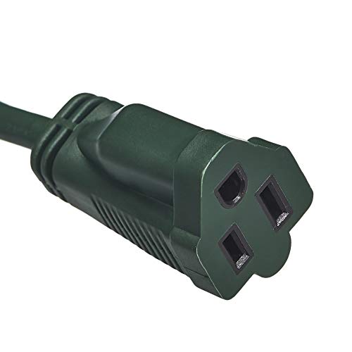 Amazon Basics 50-foot 3-Prong Vinyl Indoor/Outdoor Extension Cord - 13 Amps, 1625 Watts, 125 VAC, Green