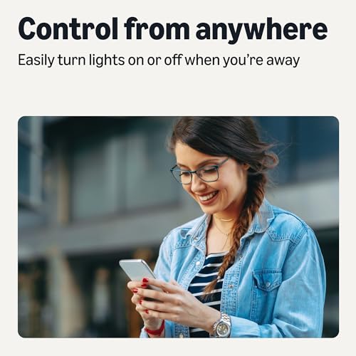 Amazon Basics A19 Smart Filament LED Bulb, Tunable White, 2.4 GHz Wi-Fi, Works with Alexa Only, 1-Pack view 3
