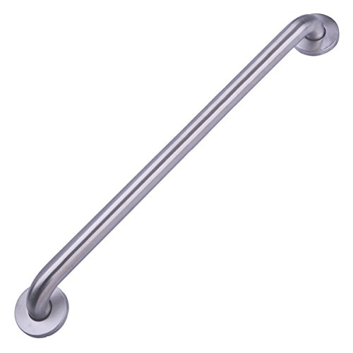 Amazon Basics Bathroom Handicap Safety Grab Bar, 36 Inch Length, 1.25 Inch Diameter, Holds up to 500LBs, ADA Compliant, Stainless Steel