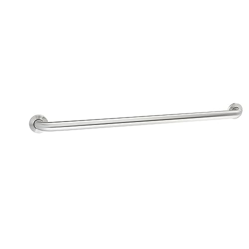 Amazon Basics Bathroom Handicap Safety Grab Bar, 42 Inch Length, 1.5 Inch Diameter, 500LBs Capacity, ADA Compliant, Stainless Steel