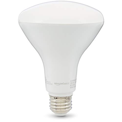 Amazon Basics BR30 LED Light Bulb, 65 Watt Equivalent, Energy Efficient 11W, E26 Standard Base, Soft White 2700K, Dimmable, 10,000 Hour Lifetime , 16-Pack