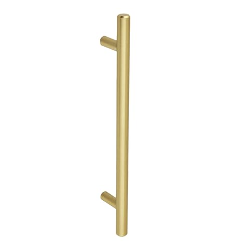 Amazon Basics Euro Bar Cabinet Handle (1/2-inch Diameter), 7.38-inch Length (5-inch Hole Center), Golden Champagne, 25-pack