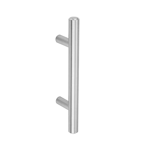 Amazon Basics Euro Bar Cabinet Handles, Drawer Pulls, Kitchen Cabinet Hardware, 5.38-inch Length, 3-inch Hole Center, 1/2-inch Diameter, Satin Nickel, 25-Pack view 3