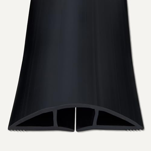 Amazon Basics Floor Cord Cover, 6ft Length, 2.6" Diameter, Black