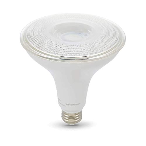 Amazon Basics PAR38 Dusk to Dawn Sensor LED Light Bulb, 120 Watt Equivalent, Energy Efficient 14W, E26 Standard Base, Daylight White 5000K, Non-Dimmable, 10,000 Hour Lifetime , 2-Pack