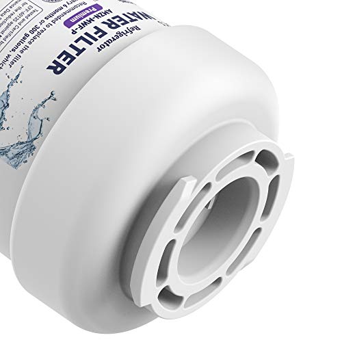 Amazon Basics Replacement GE MWF Refrigerator Water Filter for Filtration, NSF Certified, Compatible with GE and Kenmore, Premium Filtration, Easy to Install, Pack of 3