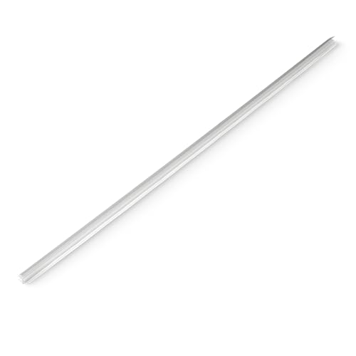 Amazon Basics Shower Door Bottom Seal Drip Rail for 3/8" Thick Glass, Clear Durable PVC, Directs Water Back, 38.7 inches Length