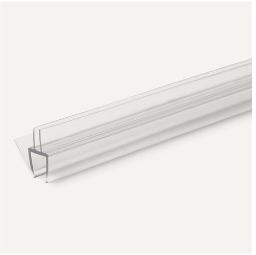 Amazon Basics Shower Door Bottom Seal Drip Rail for 3/8" Thick Glass, Clear Durable PVC, Directs Water Back, 38.7 inches Length view 3
