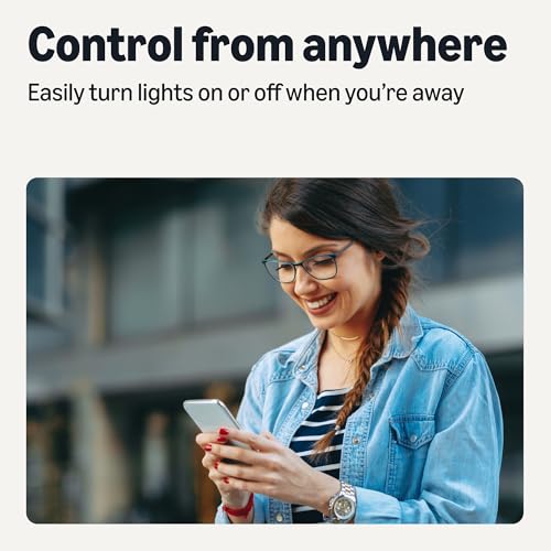 Amazon Basics Smart E12 LED Bulb, 6.0 Watts, 2.4 GHz Wi-Fi only, Works with Alexa Only, 4 Pack, Multicolor view 3