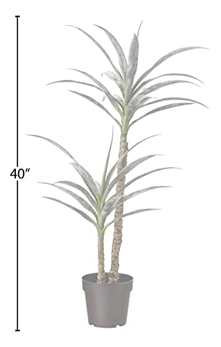 Amazon Basics Artificial Yucca Plant with Plastic Nursery Pot, 40-Inch, Medium