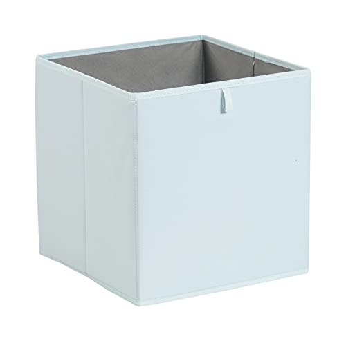 Amazon Basics Cube Organizer Bins, Collapsible Storage Baskets for Shelves, Jade Green, Pack of 6, 13x15x13"