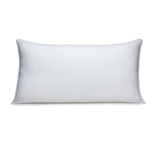 Amazon Basics Down Alternative Bed Pillows for Back and Side Sleepers, Medium Density, King Size, 36" x 20", White, 2-Pack view 2
