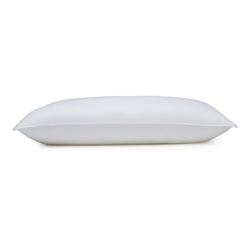 Amazon Basics Down Alternative Bed Pillows for Back and Side Sleepers, Medium Density, King Size, 36" x 20", White, 2-Pack view 3