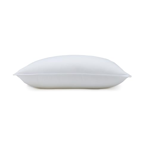 Amazon Basics Down Alternative Pillow for Side and Back Sleepers, Medium Density, Standard Size, 26" x 20", 2-Pack, White view 3