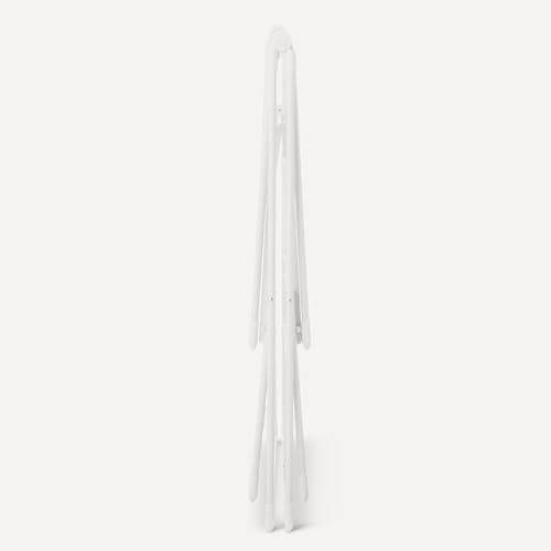 Amazon Basics Foldable 4-Wing Metal Clothes Drying Rack, 61x23.6x49.6 inches, White