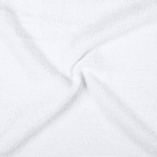 Amazon Basics Highly Absorbent, Fast Drying 100% Cotton Washcloths for Bathroom, Machine Washable, Soft, 12 x 12 in, White, 60-Pack view 2