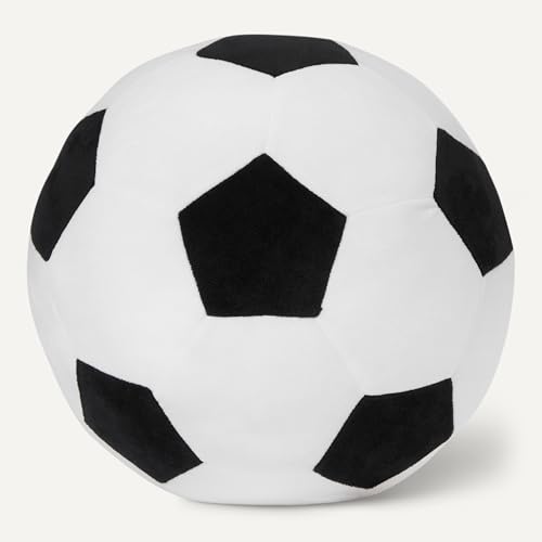 Amazon Basics Kids Plush Decorative Soccer Ball Pillow, Decorative Cushion, Soft Room Décor view 3