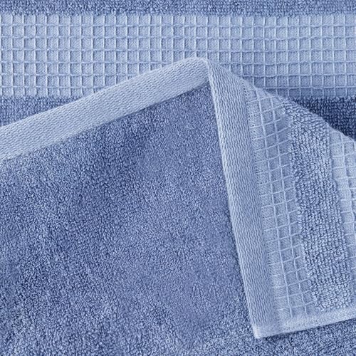 Amazon Basics Organic Cotton Waffle Kitchen Dish Cloths, Ultra Absorbent, Quick Drying, Lint-Free, 2 x 12 inches, 6-Pack (2 Brown, 2 Green, 2 Navy) view 3