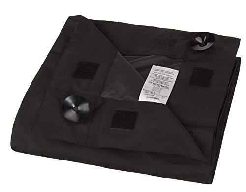Amazon Basics Portable Blackout Curtain Shade with Suction Cups, 50"W x 78"L, 2-Pack, Black