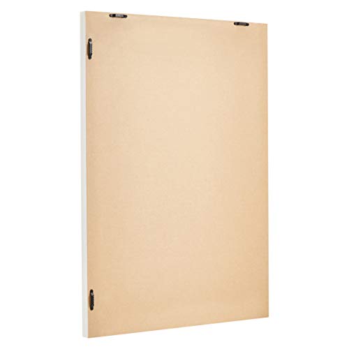 Amazon Basics Rectangular Wall Mount Mirror for Bedroom, Living Room, Entryway, 20" x 28", Standard Trim, White, Hangs Horizontally or Vertically view 2