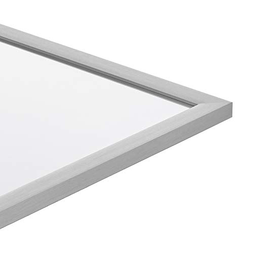 Amazon Basics Rectangular Wall Mount Mirror for Bedroom, Living Room, Entryway, 24" x 36", Standard Trim, Nickel, Hangs Horizontally or Vertically view 3