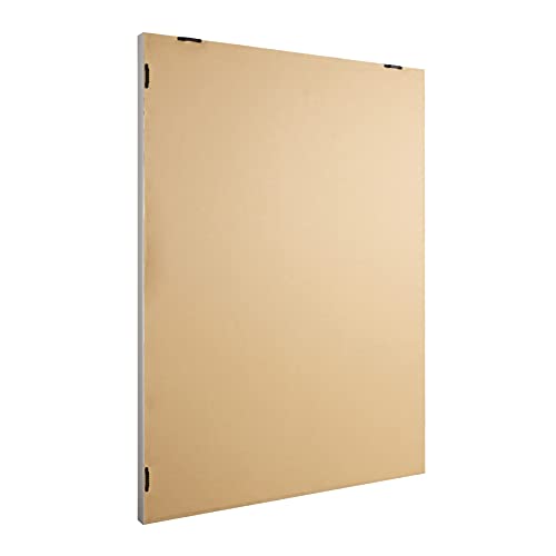 Amazon Basics Rectangular Wall Mount Mirror for Bedroom, Living Room, Entryway, Wide Trim, 24" x 36", White view 2