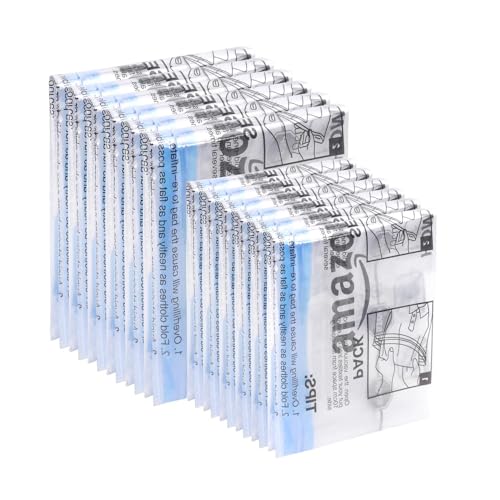 Amazon Basics Roll-Up Travel Zipper Storage Bags, 12 count (6 Small & 6 Medium), Multiple, Clear