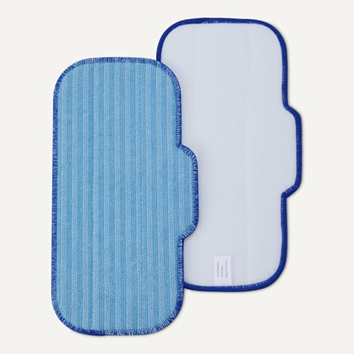 Amazon Basics Washable Steam Mop Replacement Pads for All Hard Floors, 4-Pack view 3