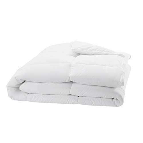 Amazon Basics White Down Alternative Comforter and Duvet Insert with Corner Tabs, Machine Washable, Twin, All-Season view 2