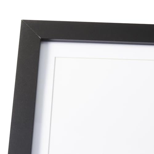 Amazon Basics Wood Front Loading Art Rectangular Frame, 10" x 12.5", Black view 3