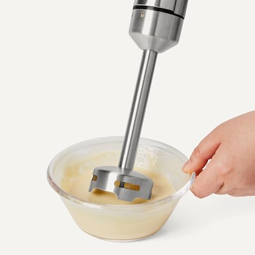 Amazon Basics 500 Watt Multi-Speed Immersion Hand Blender, Corded, Silver view 3