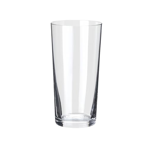 Amazon Basics Admiral Cooler Borosilicate Glass Cup, 14.7 oz, Microwave-Safe, Commercial-grade, 24-Pack, Transparent