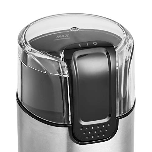 Amazon Basics Fast Electric Coffee Grinder for Home Use, Easy to Use Coffee Bean and Spice Grinder with Heavy-Duty Stainless Steel Grind Blades view 3