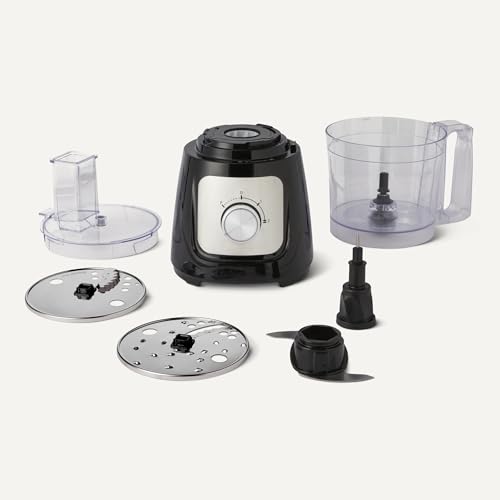 Amazon Basics Food Processor and Vegetable Chopper with 10 Cup Bowl, 2-Speed, 500 Watt Motor, Pulse Function, Dishwasher Safe Parts, Black view 3
