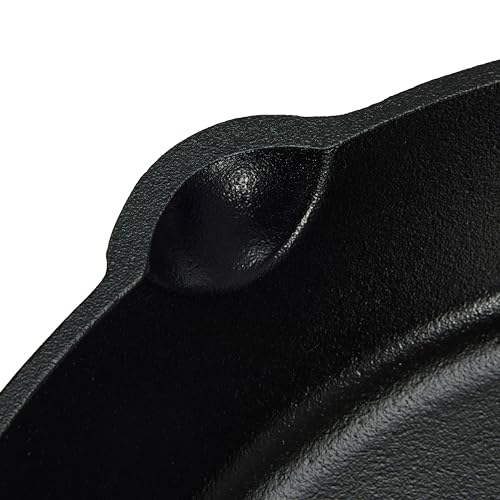 Amazon Basics Pre-Seasoned Cast Iron Skillet, Oven Safe, Even Heating, Heavy-Duty & Large, 15-Inch, Black