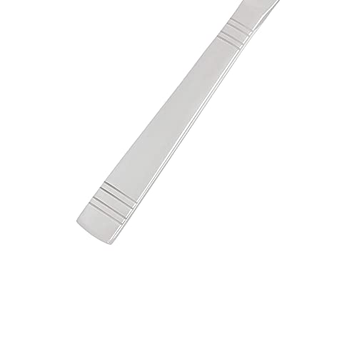 Amazon Basics Silverware, 20-Piece Stainless Steel Flatware Set, Service for 4, Durable Silver Finish, Bistro