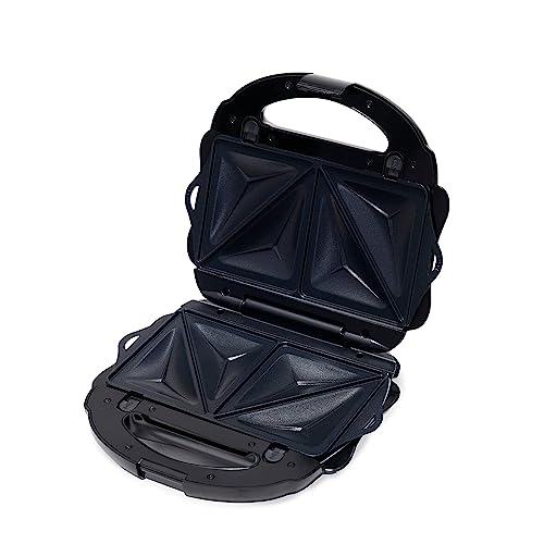 Amazon Basics Waffle, Sandwich Maker and Grill 3-in-1 Black, 700W