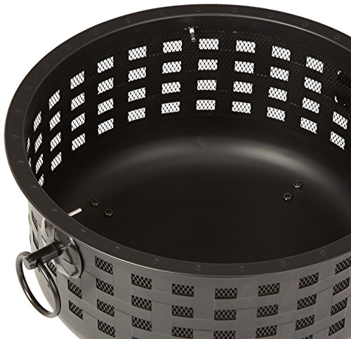 Amazon Basics 27 inch Steel Round Lattice Fire Pit, Easy to Assemble view 3