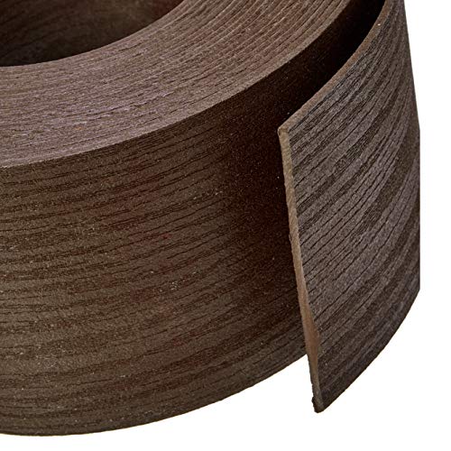 Amazon Basics Flexible Landscape Edging Coil for Garden Border, Flower Beds, Lawn and Pathways, 5 inch x 40ft, Brown, 10 Stakes view 3